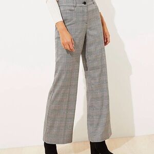 Loft plaid trousers NWOT